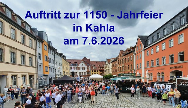 gro&szlig;es Bild Auftritt Kahla